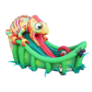 inflatable dinosaur kraken slide